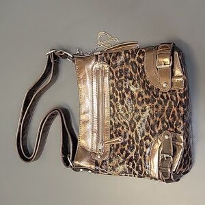 Leopard Print Crossbody Purse